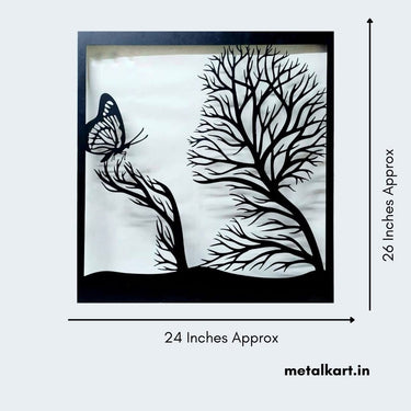 Nectar feed of Butterfly Metal Wall design